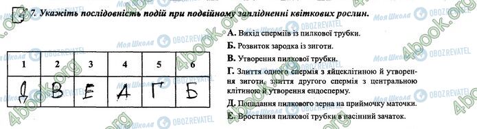 ГДЗ Біологія 6 клас сторінка 39-40.7